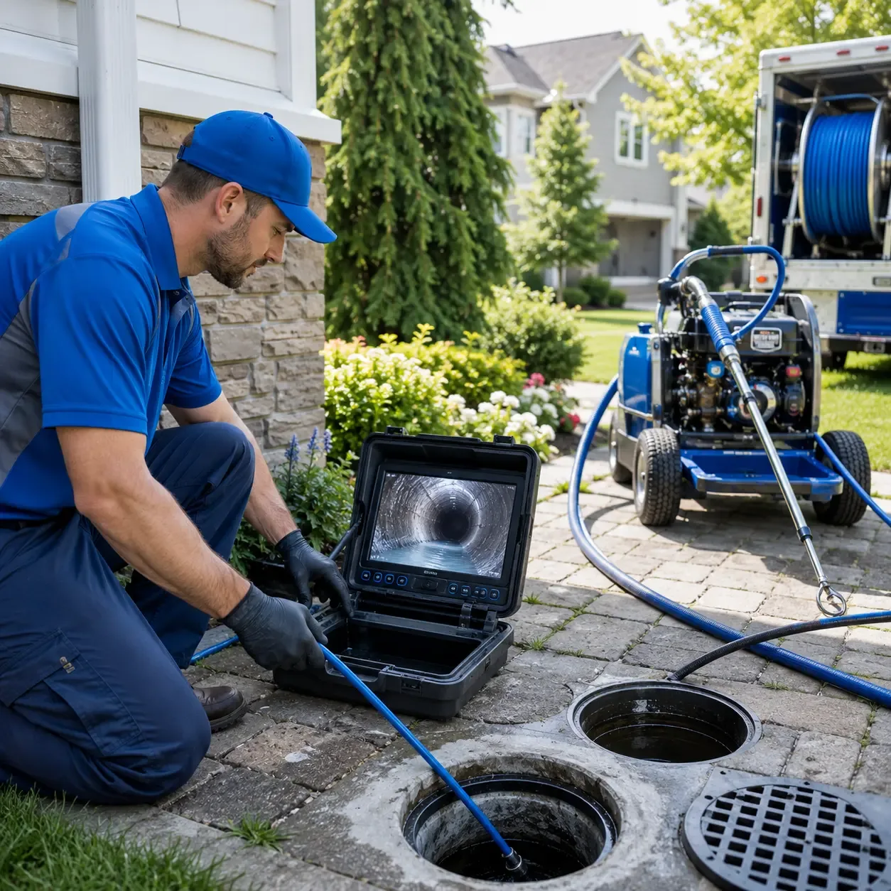 Outdoor drain cleaning professionals serving Pope Army Airfield, NC